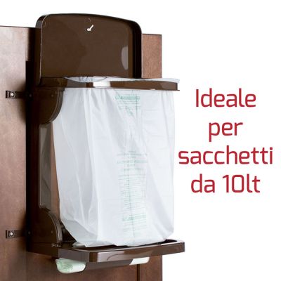 Pattumiera Snella Componibile Marrone