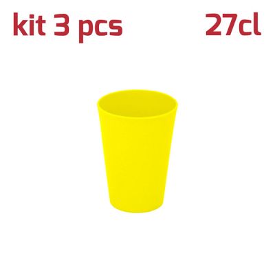 Bicchiere Classic 27cl Kit 3pcs Giallo