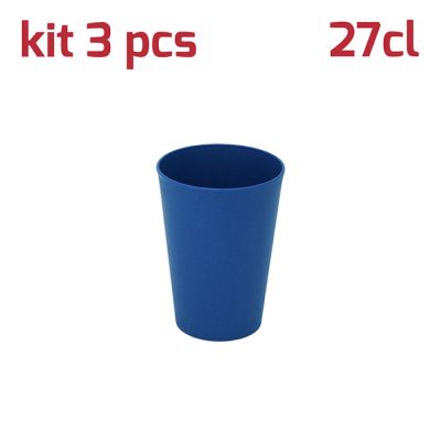 Bicchiere Classic 27cl Kit 3pcs Azzurro