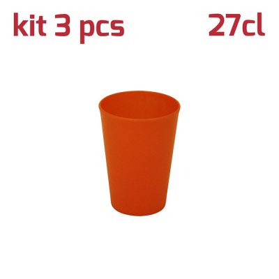 Bicchiere Classic 27cl Kit 3pcs Arancio