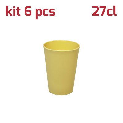 Bicchiere Classic 27cl Kit 6pcs Giallo Pastello