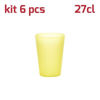 Bicchiere Classic 27cl Kit 6pcs Giallo Trasparente