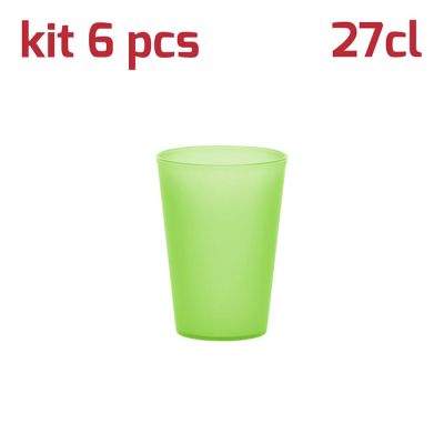 Bicchiere Classic 27cl Kit 6pcs Verde Trasparente