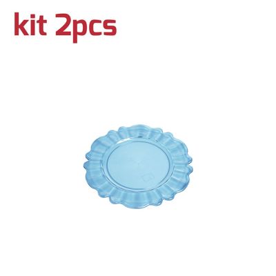 Sottobicchiere Nobles Kit 2pcs Azzurro Trasparente
