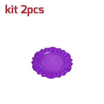 Sottobicchiere Nobles Kit 2pcs Prugna Trasparente