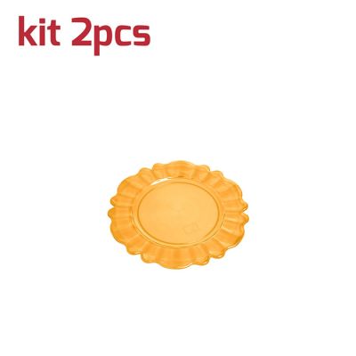 Sottobicchiere Nobles Kit 2pcs Arancio Trasparente