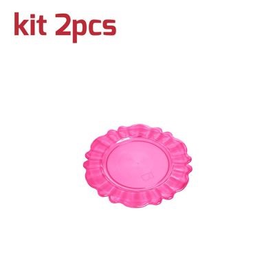 Sottobicchiere Nobles Kit 2pcs Fucsia Trasparente