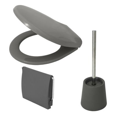 Kit Wc 3pcs Design Grigio Tortora