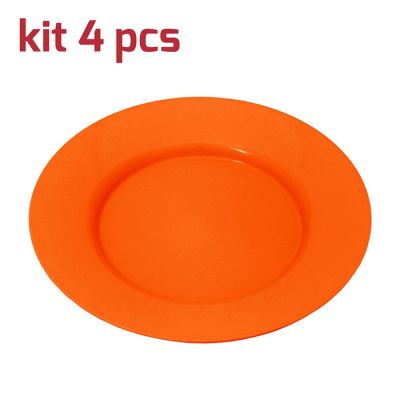 Piatto Classic D24cm Kit 4pcs Arancio