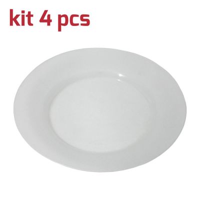 Piatto Classic D24cm Kit 4pcs Trasparente