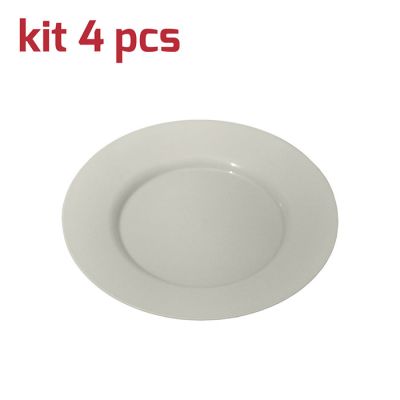 Piatto Classic D19cm Kit 4pcs Bianco Panna