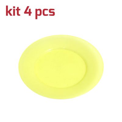 Piatto Classic D19cm Kit 4pcs Giallo Trasparente
