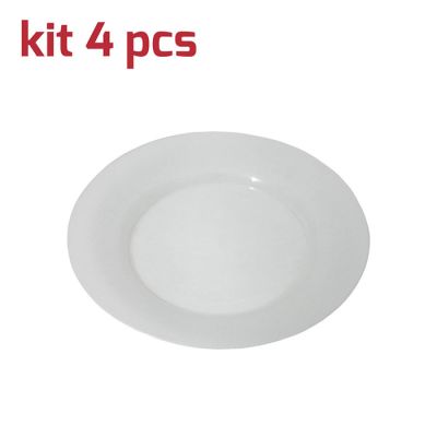 Piatto Classic D19cm Kit 4pcs Trasparente