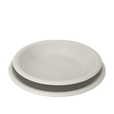 Piatti Elegance Kit 2Piani+2Fondi Bianco Panna