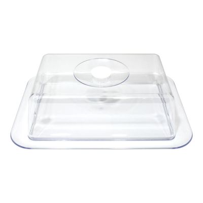 Vassoio Rettangolare con campana Trasparente