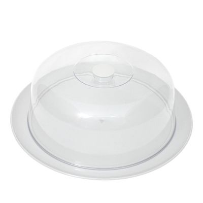 Vassoio Tondo D32cm con campana Bianco Panna