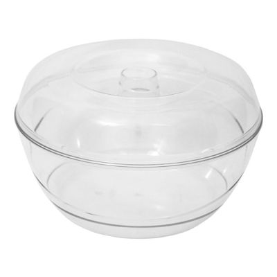 Biscottiera D24cm Base Trasp. Cop. Trasparente