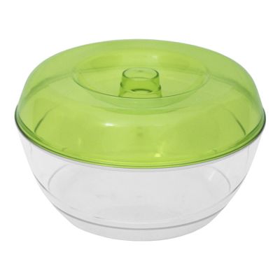 Biscottiera D24cm Base Trasp. Cop. Verde Trasp.