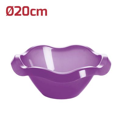 Insalatiera Flower Medium D20cm Viola Trasparente