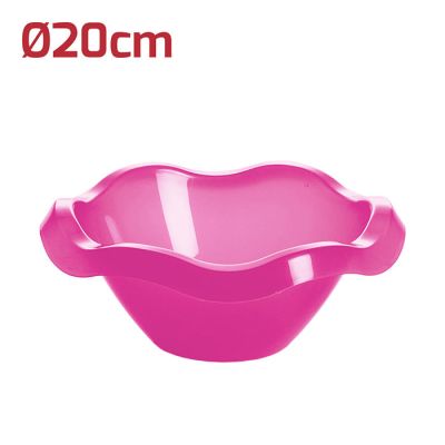 Insalatiera Flower Medium D20cm Fucsia Trasparente