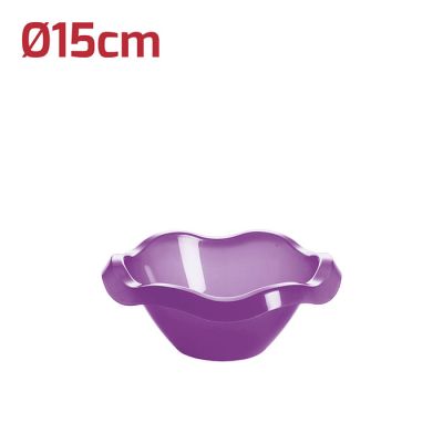 Coppetta Flower D14,5cm Viola Trasparente