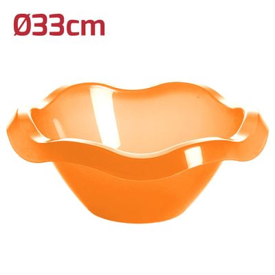 Insalatiera Flower Big D33cm Arancio Trasparente