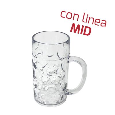 Boccale Birra 0,5Lt Trasparente Mid