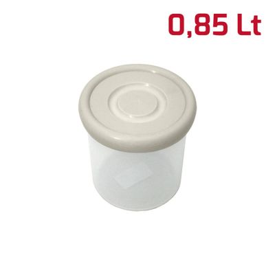 Barattolo Easy Tondo Big D12xH13cm Bianco Panna