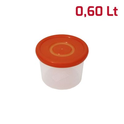 Barattolo Easy Tondo Small D12xH9cm Arancio