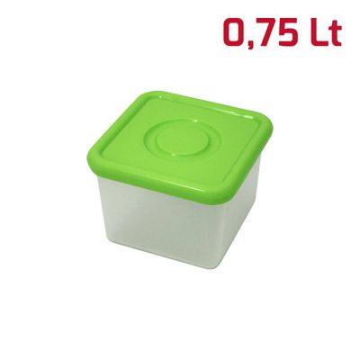 Barattolo Easy Quadrato 12X12X9Cm Verde Lime