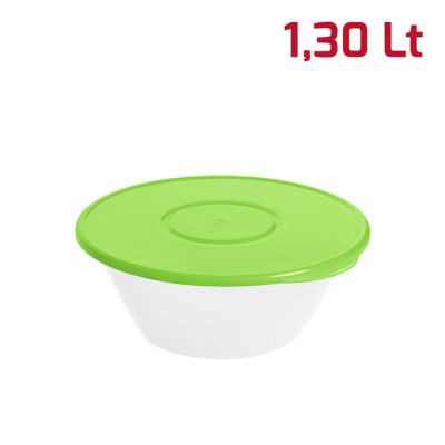 Contenitore Tondo Ovo D21xh8,5cm Verde Lime