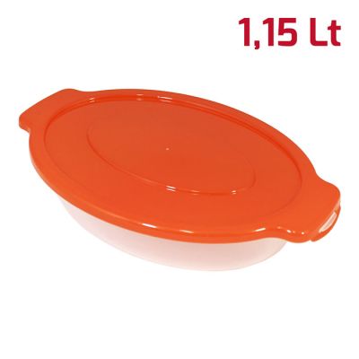 Contenitore Ovale Big Kit 3pcs Cop. Arancio