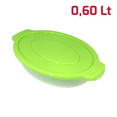 Contenitore Ovale Small Kit 3pcs Cop. Verde Lime