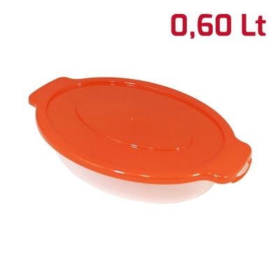 Contenitore Ovale Small Kit 3pcs Cop. Arancio