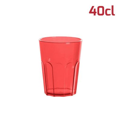 Bicchiere American 40cl Rosso Trasparente
