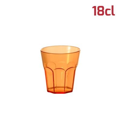 Bicchiere American Small 18cl Arancio Trasparente