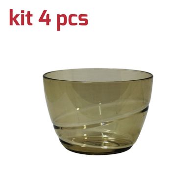 Coppetta Allegra D9,5cm Kit 4pcs Talpa Trasparente