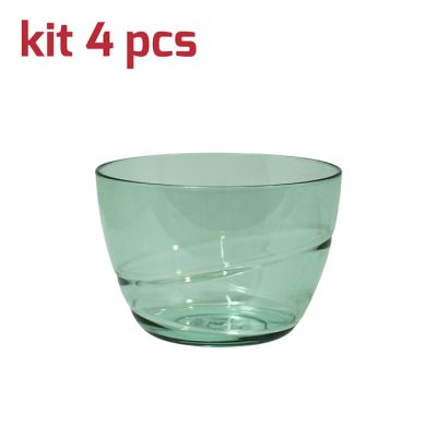 Coppetta Allegra D9,5cm Kit 4pcs Verde Salvia Tr.