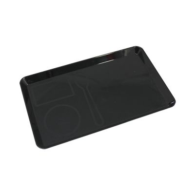 Piattino Colazione Italiana Rettangolare Nero