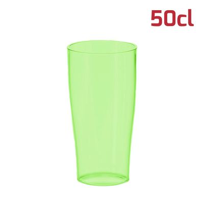 Bicchiere Biconico Soft Medium 50cl Verde Trasp.
