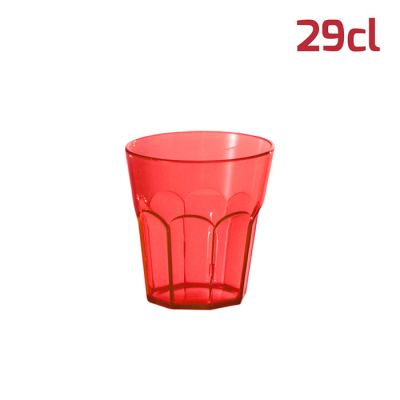 Bicchiere American Medium 29Cl PS Rosso Trasp.