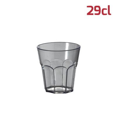 Bicchiere American Medium 29Cl PS Antracite Trasp.