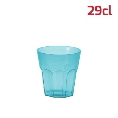 Bicchiere Soft Medium 29cl Azzurro Trasparente