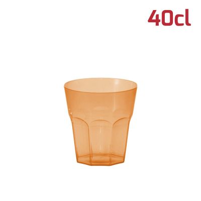 Bicchiere Soft Medium 29cl Arancio Trasparente