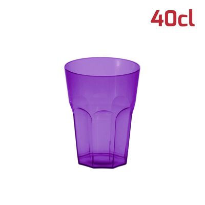 Bicchiere Soft Large 40cl Viola Trasparente