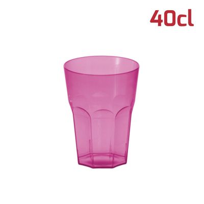 Bicchiere Soft Large 40cl Fucsia Trasparente