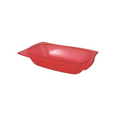 Vassoio Infinity Crystal Small Rosso Trasparente