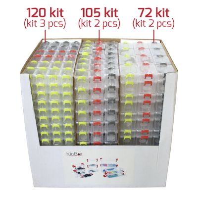 Display 297pz Klic Box Trasp. Maniglie Colorate