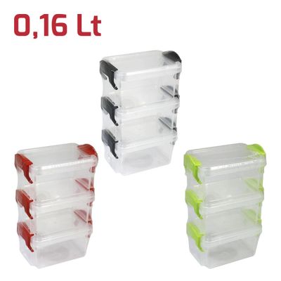 Klic Box Nano kit 3pz Trasp. Maniglie Colorate