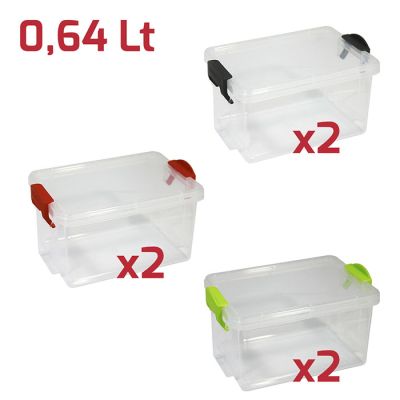 Klic Box Rett. Alto kit 2pz Trasp. Maniglie Col.